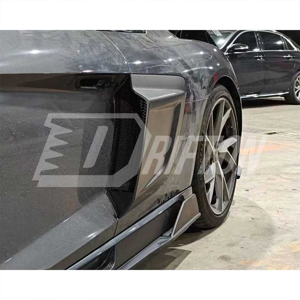 Paktechz Style Dry Carbon Fiber Side Blade For Audi R8 2016-2024