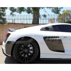 Dry Carbon Fiber Quarter Window Louvers Cover Trim For Audi R8 2016-2024