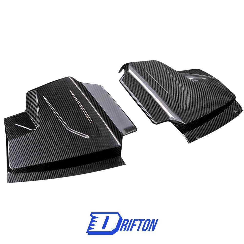 Dry Carbon Fiber Replacement Engine Cover Pair For Audi R8 2020-2024