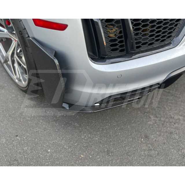 Carbon Fiber Rear Bumper Side Vent Spats For Audi R8 V10 2016-2019