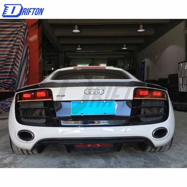 Carbon Fiber Rear Spoiler Trunk Wing for Audi R8 GT V8 V10 2007-2015