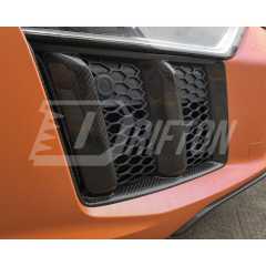 Dry Carbon Fiber Front Bumper Side Vents For Audi R8 V10 2016-2019