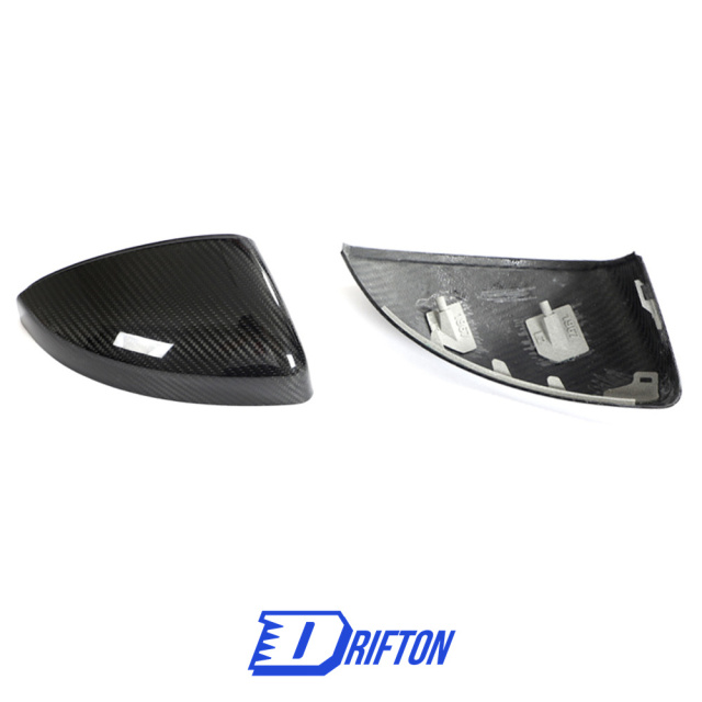 Dry Carbon Fiber Replacement Mirror Cover For Audi R8 2016-2024