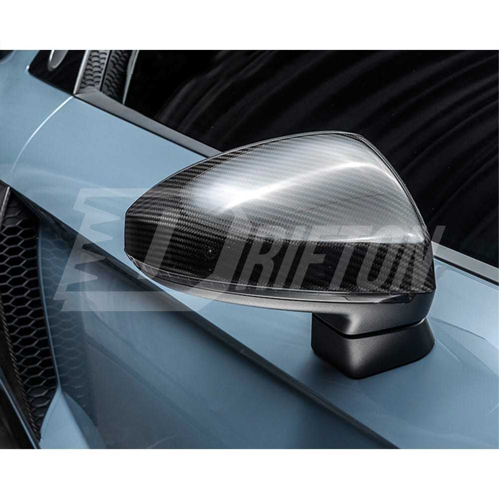 Dry Carbon Fiber Replacement Mirror Cover For Audi R8 2016-2024