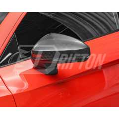 Dry Carbon Fiber Stick On Mirror Cover For Audi R8 2016-2024