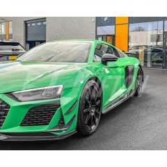 GT RWD Style Dry Carbon Fiber Side Skirt For Audi R8 2020-2024