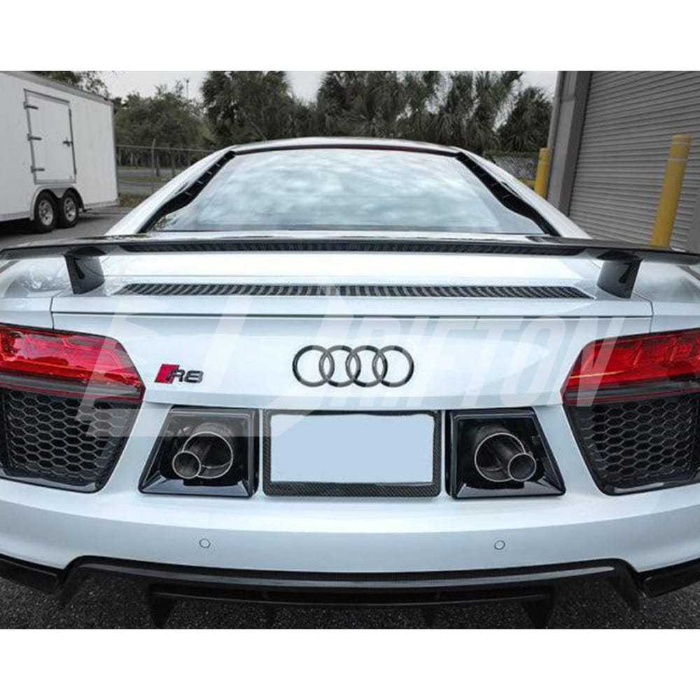 GT Style Carbon Fiber Rear Spoiler GT Wing For Audi R8 2016-2024