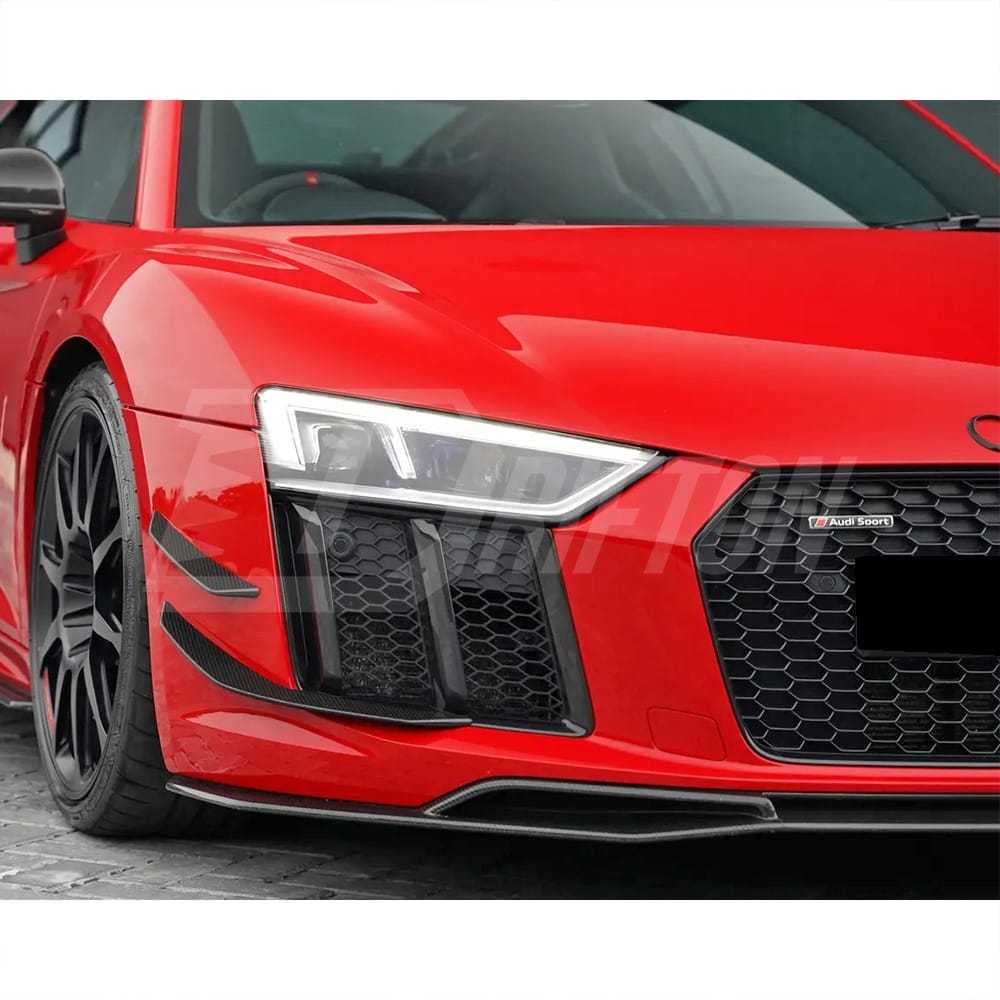 Performance Style Carbon Fiber Front Lip For Audi R8 2016-2019