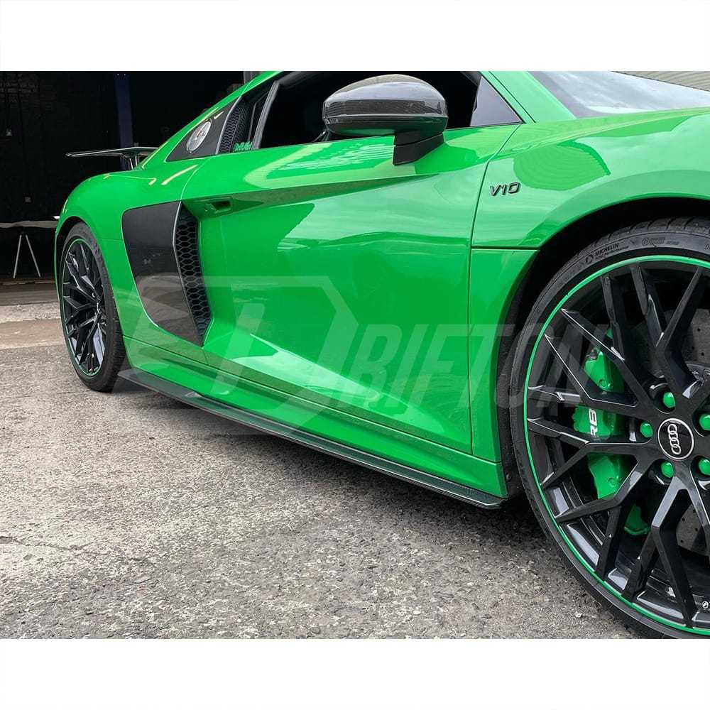 Performance Style Carbon Fiber Side Skirt For Audi R8 V10 2016-2019