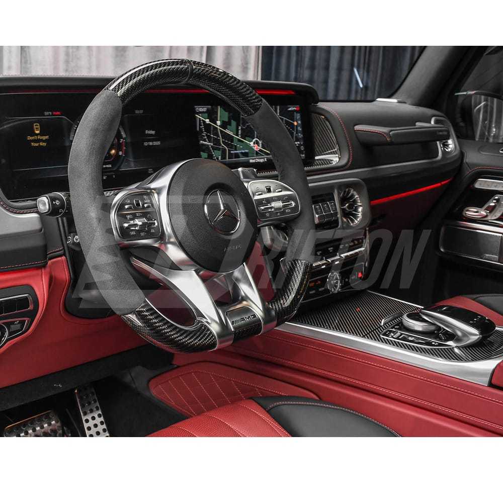 Dry Carbon Fiber Interiors Replacement LHD For Mercedes Benz G-Class W464 G500 AMG G63 2018-2024