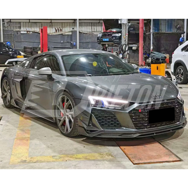 Paktechz Style Dry Carbon Fiber Side Skirt For Audi R8 2020-2024