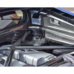 Dry Carbon Fiber Replacement Engine Bay Water Tank Cover For Audi R8 2016-2024