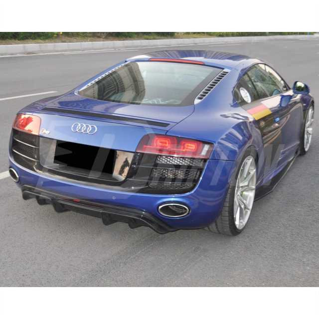 CMST Style Carbon Fiber Rear Diffuser For Audi R8 V8 V10 2007-2015