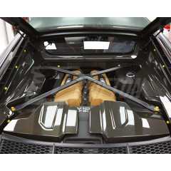 Dry Carbon Fiber Replacement Engine Cover Pair For Audi R8 2020-2024