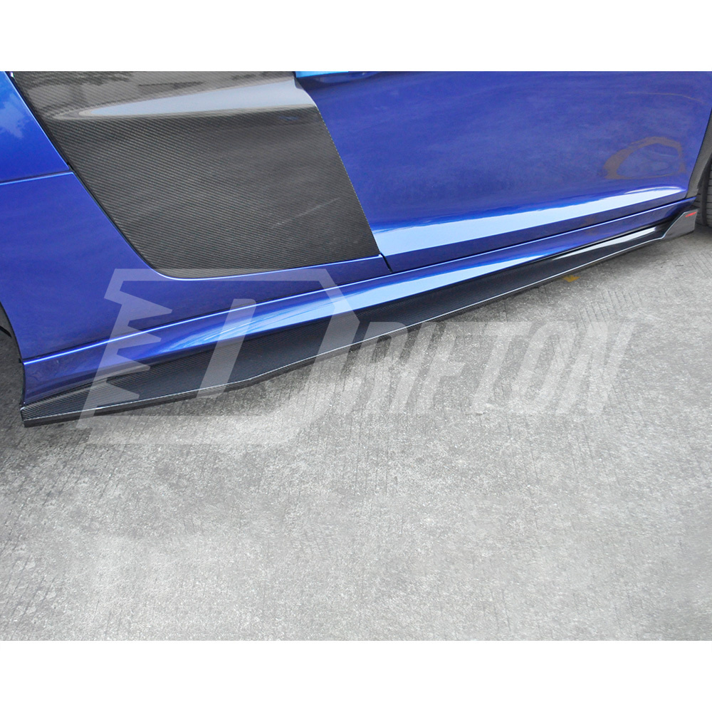 CMST Style Carbon Fiber Side Skirt For Audi R8 V8 V10 2007-2015
