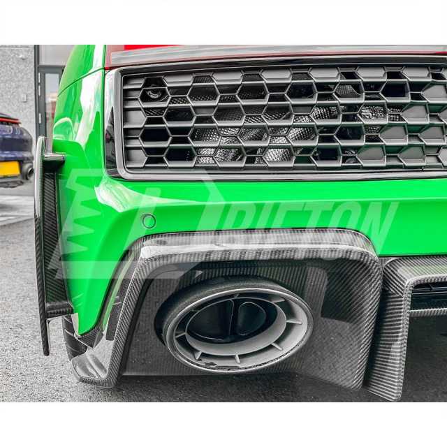 GT RWD Style Dry Carbon Fiber Rear Bumper Canards Splitter For Audi R8 2020-2024
