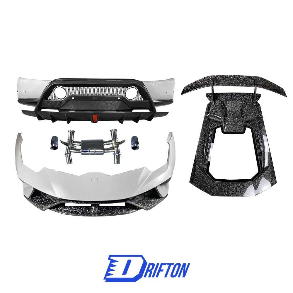Performante Style Forged Dry Carbon Fiber With Portion Primer Conversion Body Kits For Lamborghini Huracan LP610 & LP580 2014-2019