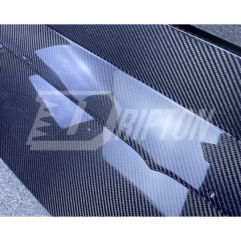 Contact us to get professional assistance & order. Features: &bull; High-tech production line(3D Scanning&rarr;3Ddesign&rarr;3D printing&rarr;CNC mold&rarr;Tests) &bull; High fitting accuracy &bull; Made by Real Carbon Fiber material &bull; 3K/6K/12K Plain/Twill/Forged Carbon Fiber Weave Finished Option &bull; Glossy & Matte Finishing, UV Protection From Fading &bull; Carefully Packaged by Carton Box with Wooden Frame &bull; Global shipping by air & sea &bull; Any products produce by DRIFTON will offer after-sales support & guarantee