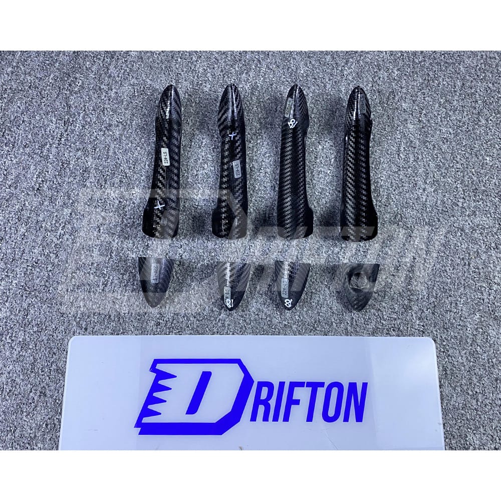 Dry Carbon Fiber Door Handle Cover For Alfa Romeo Giulia Quadrifoglio 2016-2023