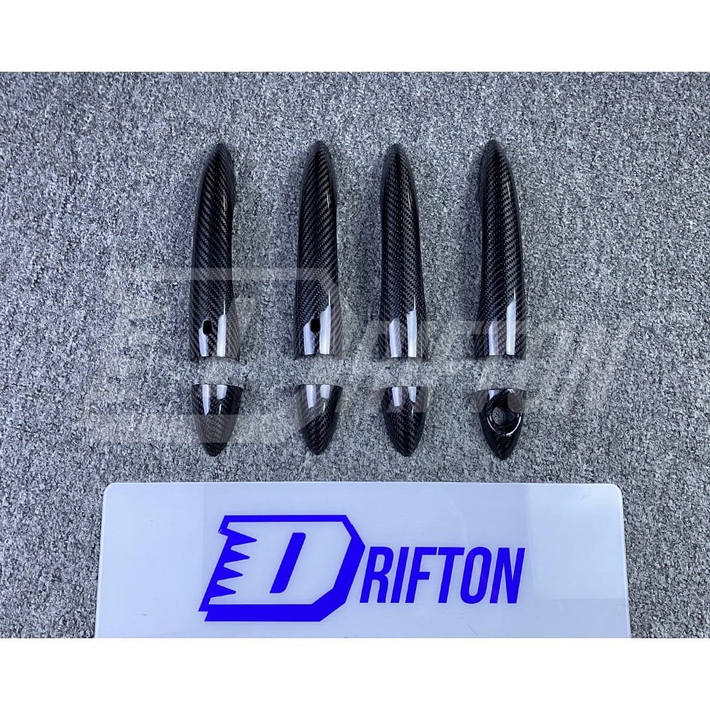 Dry Carbon Fiber Door Handle Cover For Alfa Romeo Giulia Quadrifoglio 2016-2023