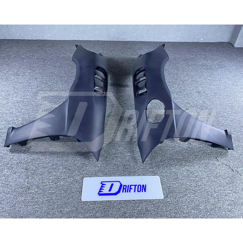 Contact us to get professional assistance & order. Features: &bull; High-tech production line(3D Scanning&rarr;3Ddesign&rarr;3D printing&rarr;CNC mold&rarr;Tests) &bull; High fitting accuracy &bull; Made by Real Carbon Fiber material &bull; 3K/6K/12K Plain/Twill/Forged Carbon Fiber Weave Finished Option &bull; Glossy & Matte Finishing, UV Protection From Fading &bull; Carefully Packaged by Carton Box with Wooden Frame &bull; Global shipping by air & sea &bull; Any products produce by DRIFTON will offer after-sales support & guarantee