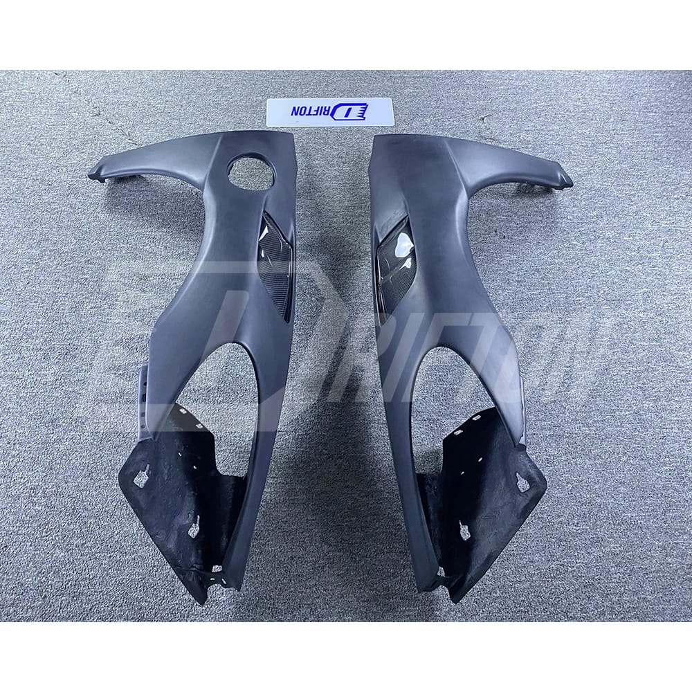Contact us to get professional assistance & order. Features: &bull; High-tech production line(3D Scanning&rarr;3Ddesign&rarr;3D printing&rarr;CNC mold&rarr;Tests) &bull; High fitting accuracy &bull; Made by Real Carbon Fiber material &bull; 3K/6K/12K Plain/Twill/Forged Carbon Fiber Weave Finished Option &bull; Glossy & Matte Finishing, UV Protection From Fading &bull; Carefully Packaged by Carton Box with Wooden Frame &bull; Global shipping by air & sea &bull; Any products produce by DRIFTON will offer after-sales support & guarantee