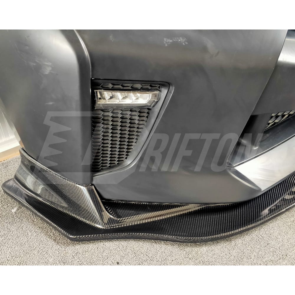 LB V1.5 Style Carbon Fiber Front Lip For Nissan R35 GTR 2017-2022