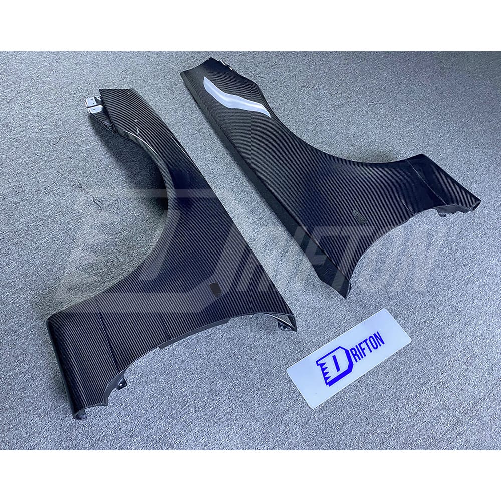 Contact us to get professional assistance & order. Features: &bull; High-tech production line(3D Scanning&rarr;3Ddesign&rarr;3D printing&rarr;CNC mold&rarr;Tests) &bull; High fitting accuracy &bull; Made by Real Carbon Fiber material &bull; 3K/6K/12K Plain/Twill/Forged Carbon Fiber Weave Finished Option &bull; Glossy & Matte Finishing, UV Protection From Fading &bull; Carefully Packaged by Carton Box with Wooden Frame &bull; Global shipping by air & sea &bull; Any products produce by DRIFTON will offer after-sales support & guarantee