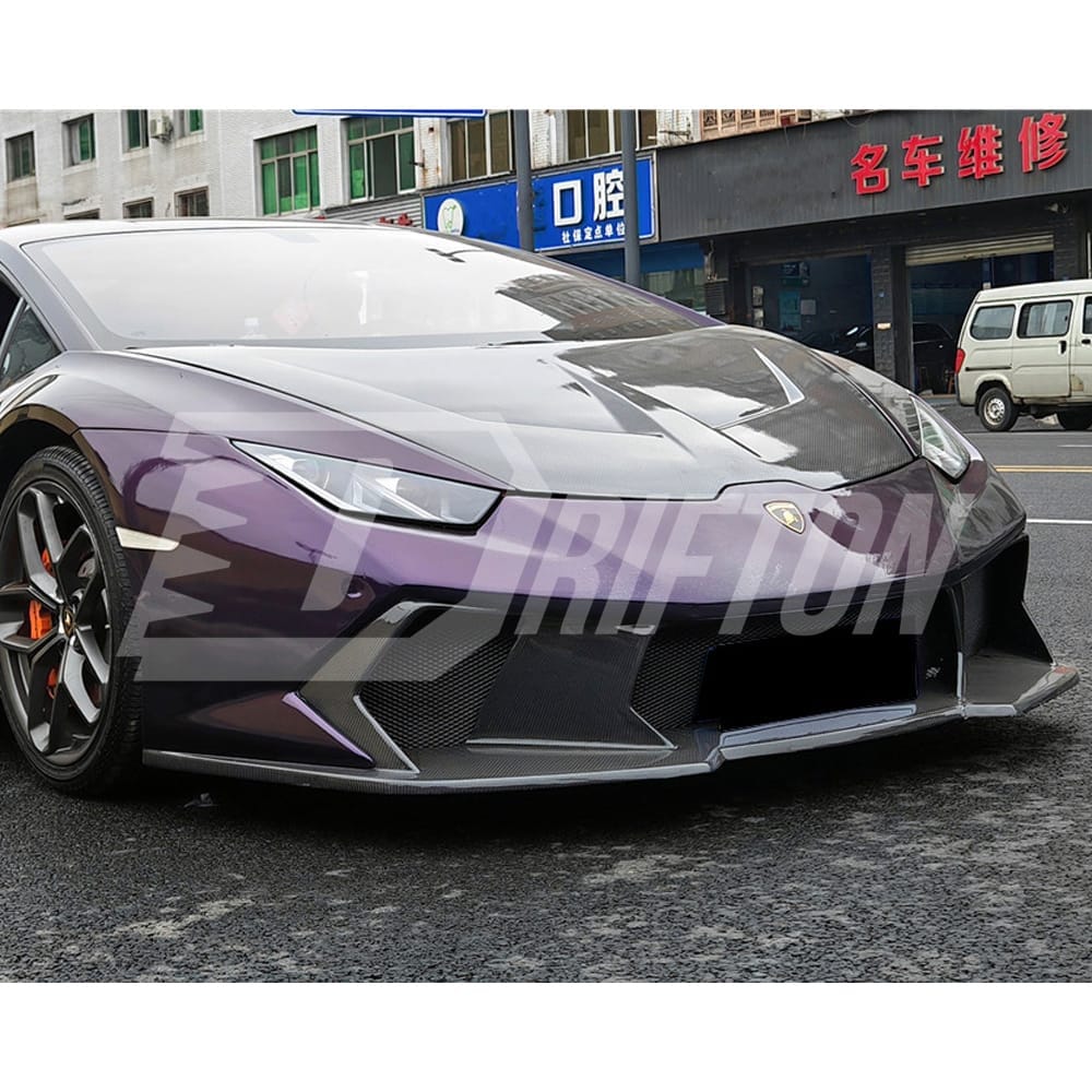 Vorsteiner-Style Half Dry Carbon Fiber Front Bumper For Lamborghini Huracan LP610-4 2014-2018