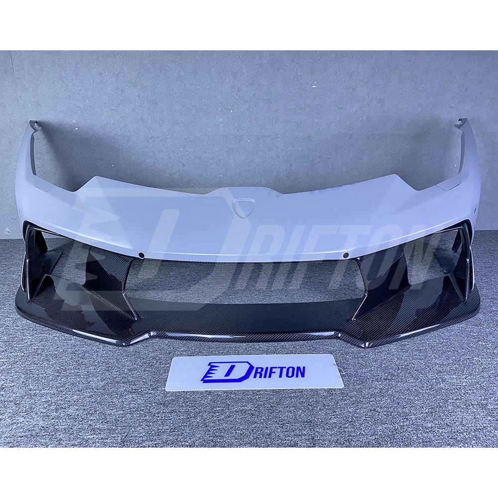 Vorsteiner-Style Half Dry Carbon Fiber Front Bumper For Lamborghini Huracan LP610-4 2014-2018