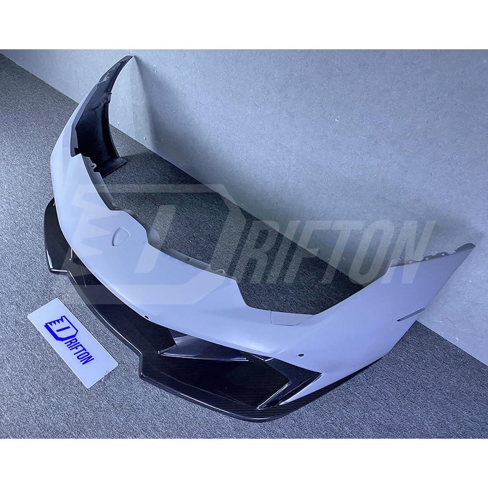 Vorsteiner-Style Half Dry Carbon Fiber Front Bumper For Lamborghini Huracan LP610-4 2014-2018