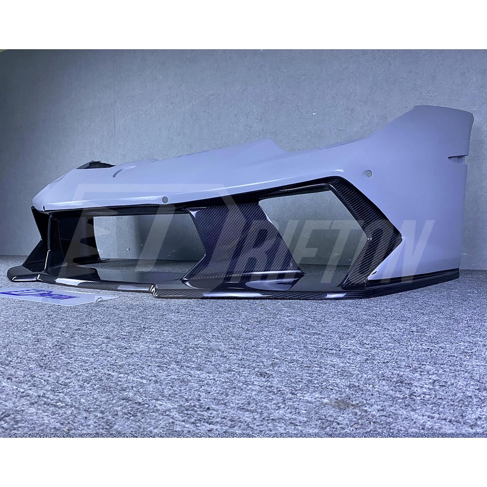 Vorsteiner-Style Half Dry Carbon Fiber Front Bumper For Lamborghini Huracan LP610-4 2014-2018