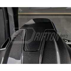 Dry Carbon Fiber Seat Headrest Back Cover Trim Kits For BMW M2 G87 M3 M4 G80 G81 G82 G83