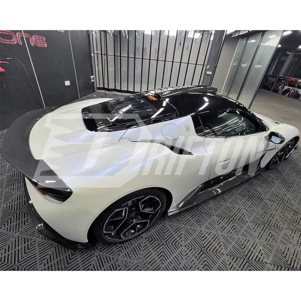Aria Style Dry Carbon Fiber Rear Spoiler For Maserati MC20