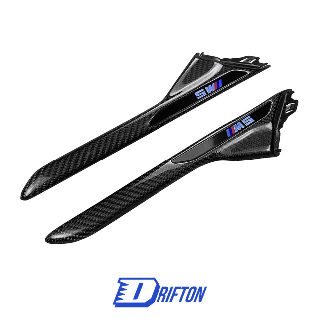Carbon Fiber Replacement Fender Vent Trim For BMW F90 M5 2017-2019
