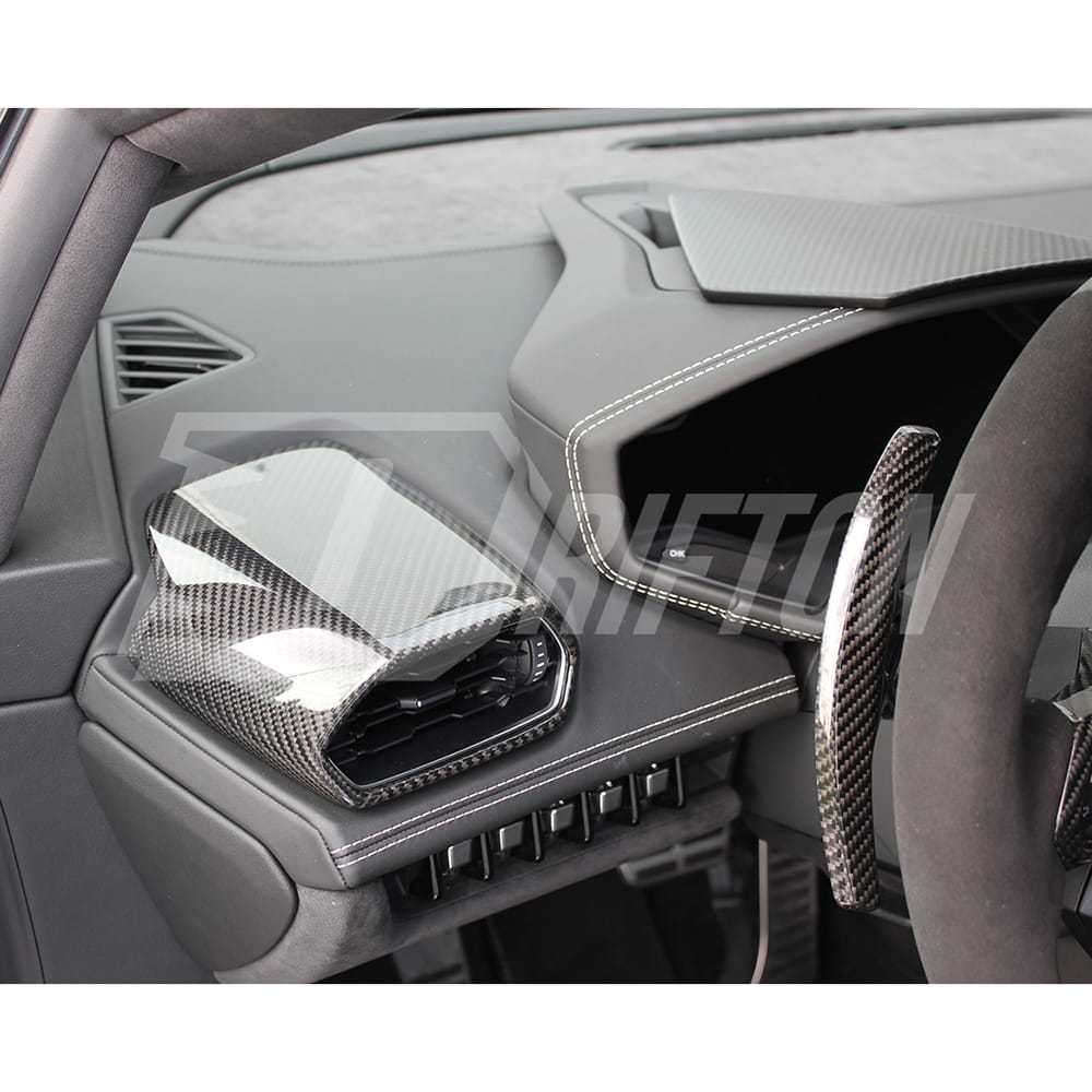 Dry Carbon Fiber Interiors Kits AC Panels Trim Caps For Lamborghini Huracan LP610 & LP580 & EVO & Tecnica LHD RHD 2014-2025