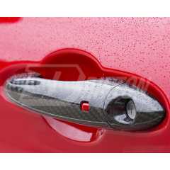 Dry Carbon Fiber Door Handle Cover For Alfa Romeo Giulia Quadrifoglio 2016-2023