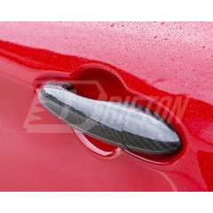Dry Carbon Fiber Door Handle Cover For Alfa Romeo Giulia Quadrifoglio 2016-2023