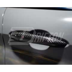 Dry Carbon Fiber Door Handle Cover For Alfa Romeo Giulia Quadrifoglio 2016-2023
