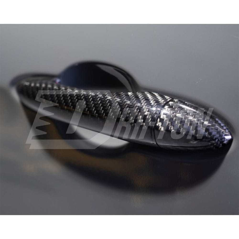 Dry Carbon Fiber Door Handle Cover For Alfa Romeo Giulia Quadrifoglio 2016-2023