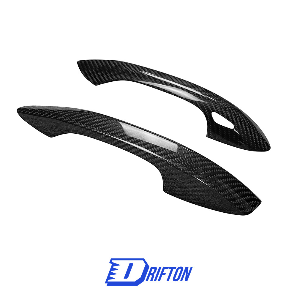 Dry Carbon Fiber Door Handle Cover For Porsche 718 Cayman Boxster 2016-2025