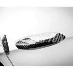 Dry Carbon Fiber Door Handle Cover For Porsche 718 Cayman Boxster 2016-2025