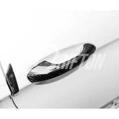 Dry Carbon Fiber Door Handle Cover For Porsche 718 Cayman Boxster 2016-2025