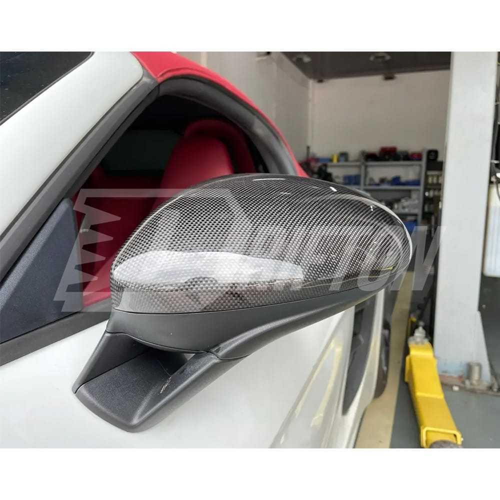 Dry Carbon Fiber Mirror Cap For Porsche 718 Cayman Boxster 2016-2025