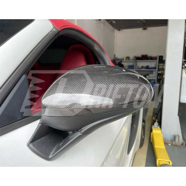 Dry Carbon Fiber Mirror Cap For Porsche 718 Cayman Boxster 2016-2025