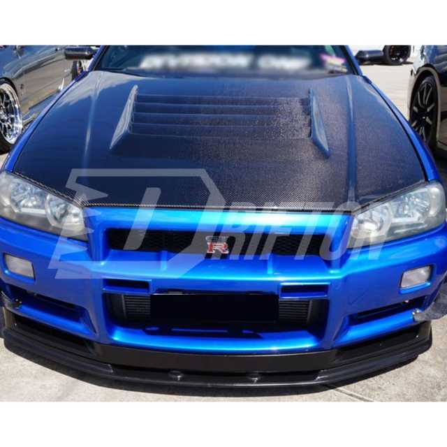 Nismo Z-Tune Style Carbon Fiber Hood For Nissan R34 GTR 1998-2002
