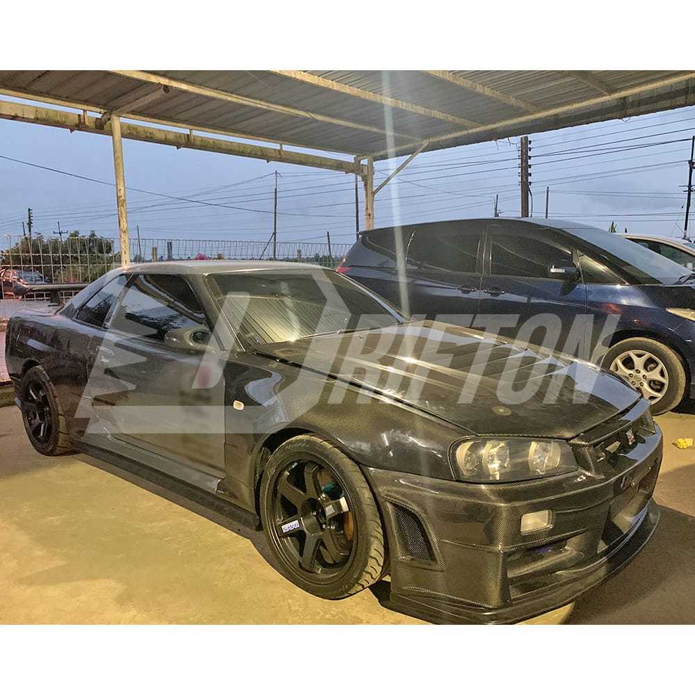 Nismo Z-Tune Style Carbon Fiber Front Fender For Nissan R34 GTR 1998-2002