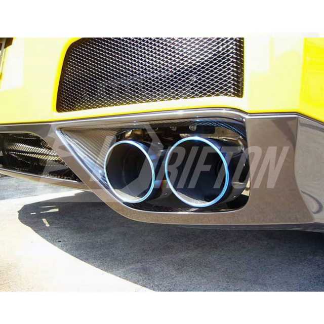OEM Style Carbon Fiber Exhaust Surround Trim For Nissan R35 GTR 2008-2016