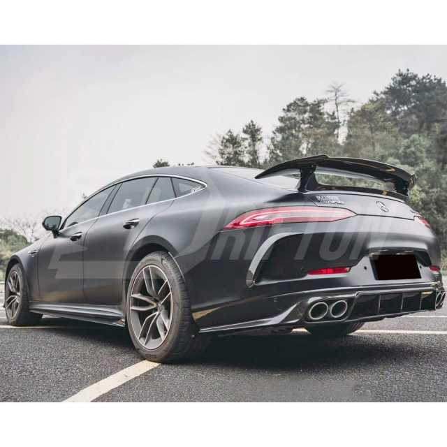 Paktechz Style Dry Carbon Fiber Rear Diffuser For Mercedes Benz AMG GT53 2019-2022