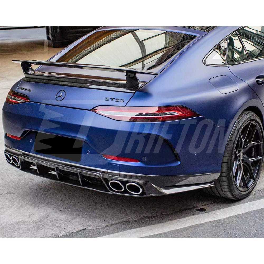 Paktechz Style Dry Carbon Fiber Rear Diffuser For Mercedes Benz AMG GT53 2019-2022